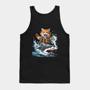 Shark Exploration Companion Cat Tank Top